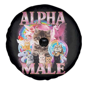 Alpha Male Cat Spare Tire Cover Funny Rainbow Kitten Meme Bootleg TS11 Print Your Wear