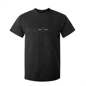 Jesus Saves T Shirt For Kid Cross Subtle Christian Minimal Religious Faith