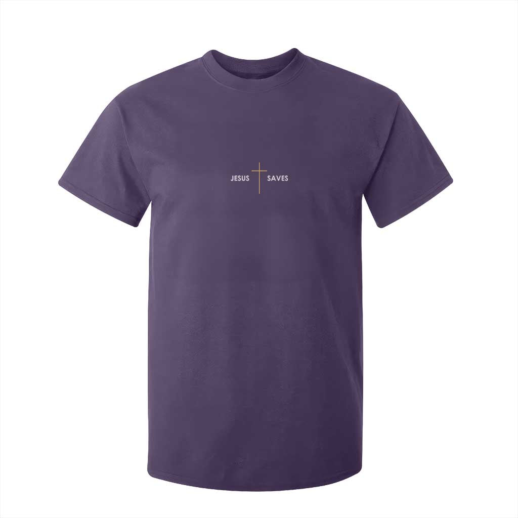 Jesus Saves T Shirt For Kid Cross Subtle Christian Minimal Religious Faith