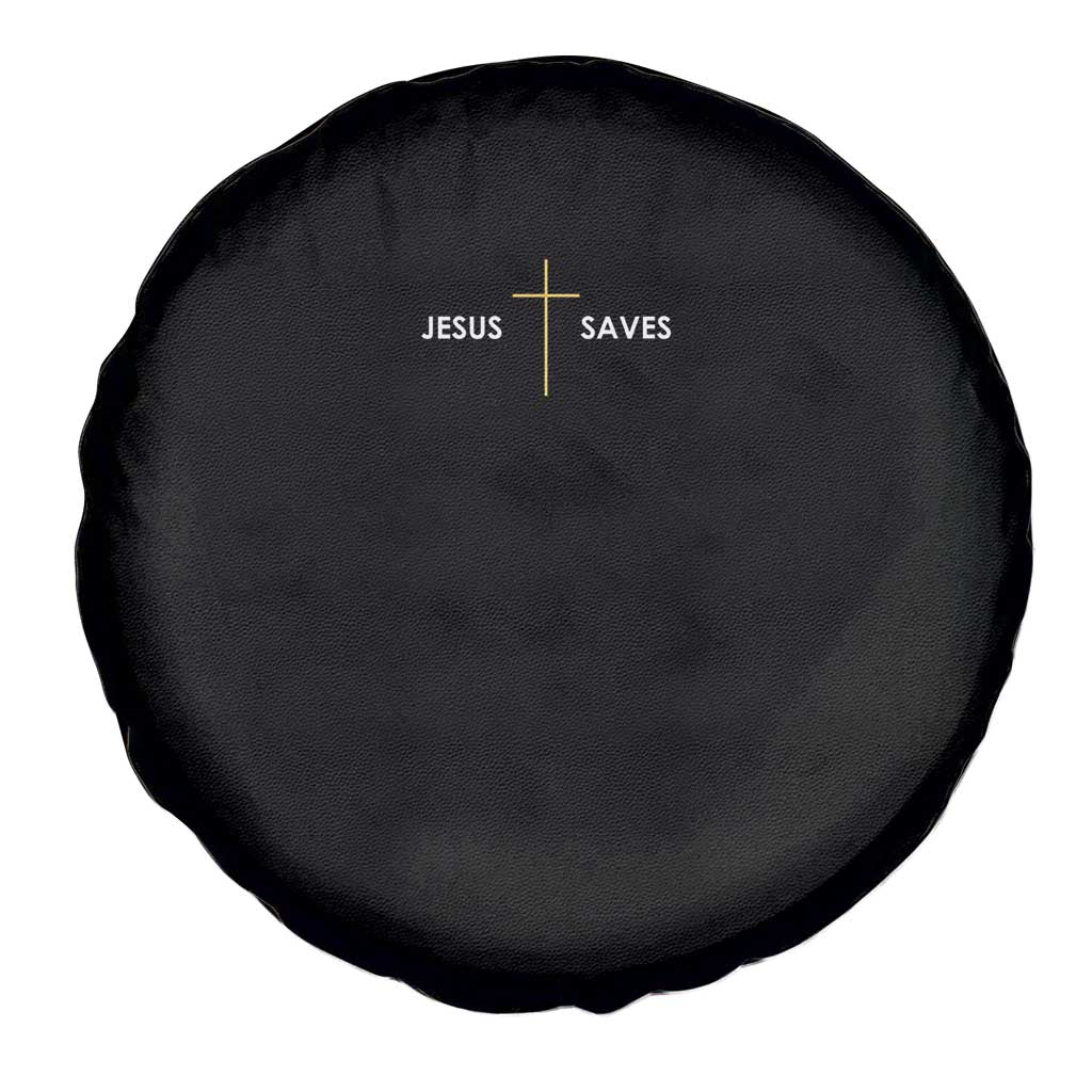 Jesus Saves Spare Tire Cover Cross Subtle Christian Minimal Religious Faith