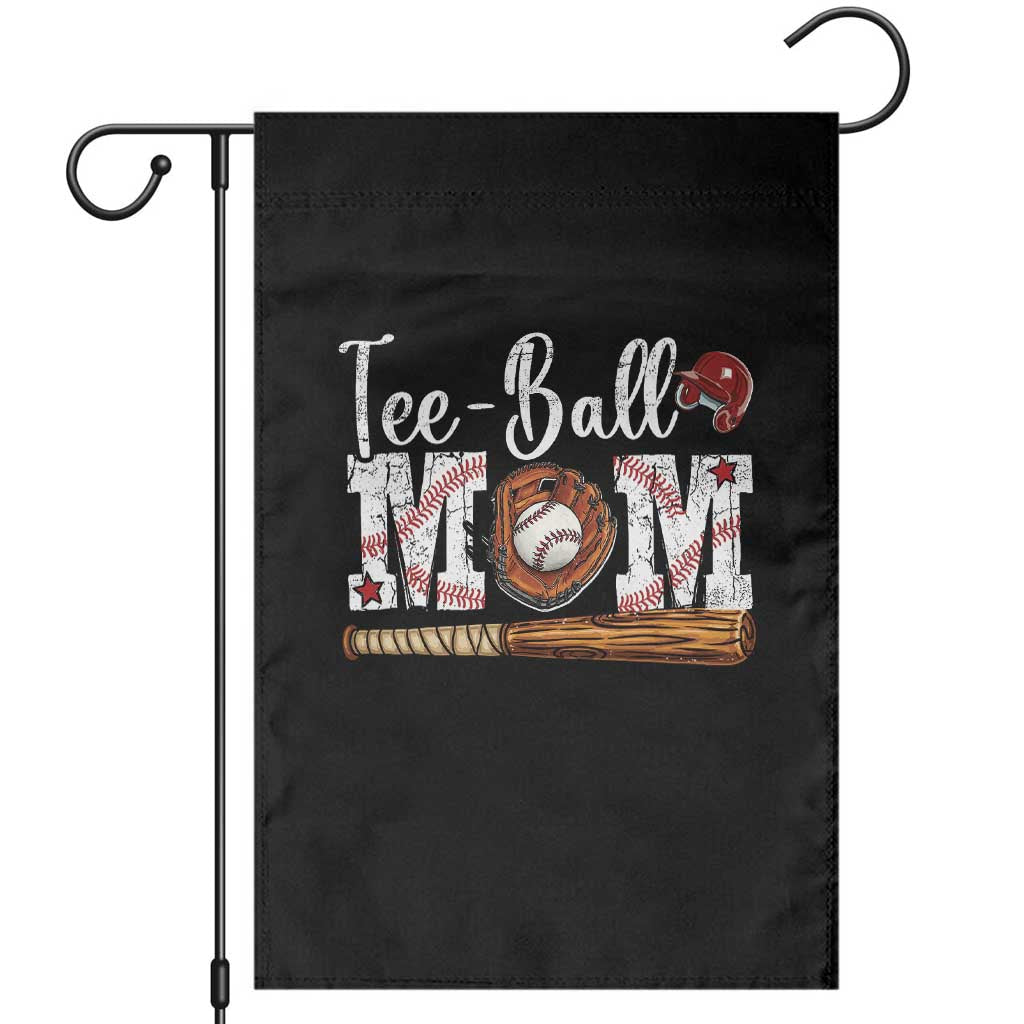 Baseball Mom Garden Flag Tee Ball Mama Funny Mother's Day TS11 Black Print Your Wear