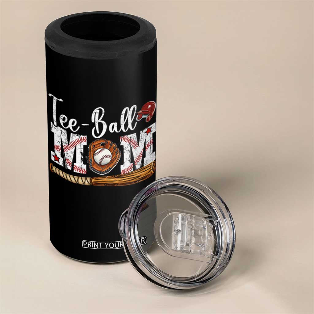 Baseball Mom 4 in 1 Can Cooler Tumbler Tee Ball Mama Funny Mother's Day TS11 Print Your Wear
