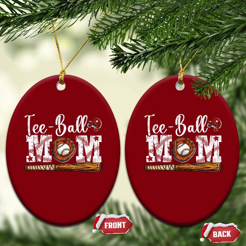 Baseball Mom Ceramic Ornament Tee Ball Mama Funny Mother's Day TS11 Print Your Wear