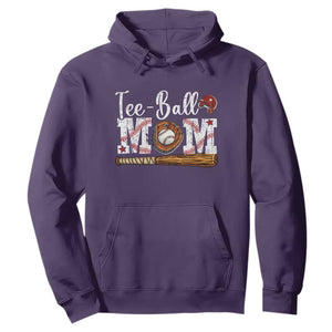 Baseball Mom Hoodie Tee Ball Mama Funny Mother's Day TS11 Purple Print Your Wear