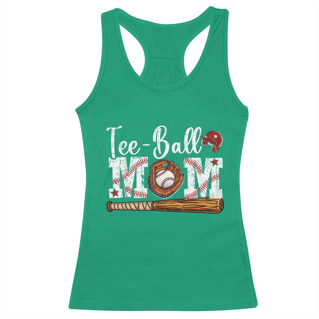 Baseball Mom Racerback Tank Top Tee Ball Mama Funny Mother's Day TS11 Irish Green Print Your Wear