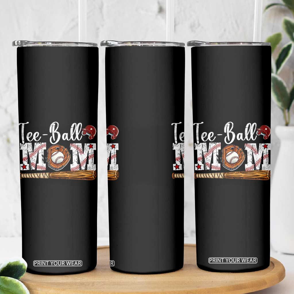 Baseball Mom Skinny Tumbler Tee Ball Mama Funny Mother's Day TS11 Print Your Wear