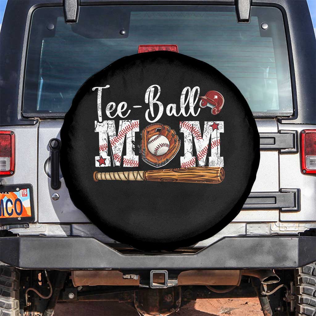 Baseball Mom Spare Tire Cover Tee Ball Mama Funny Mother's Day TS11 No hole Black Print Your Wear