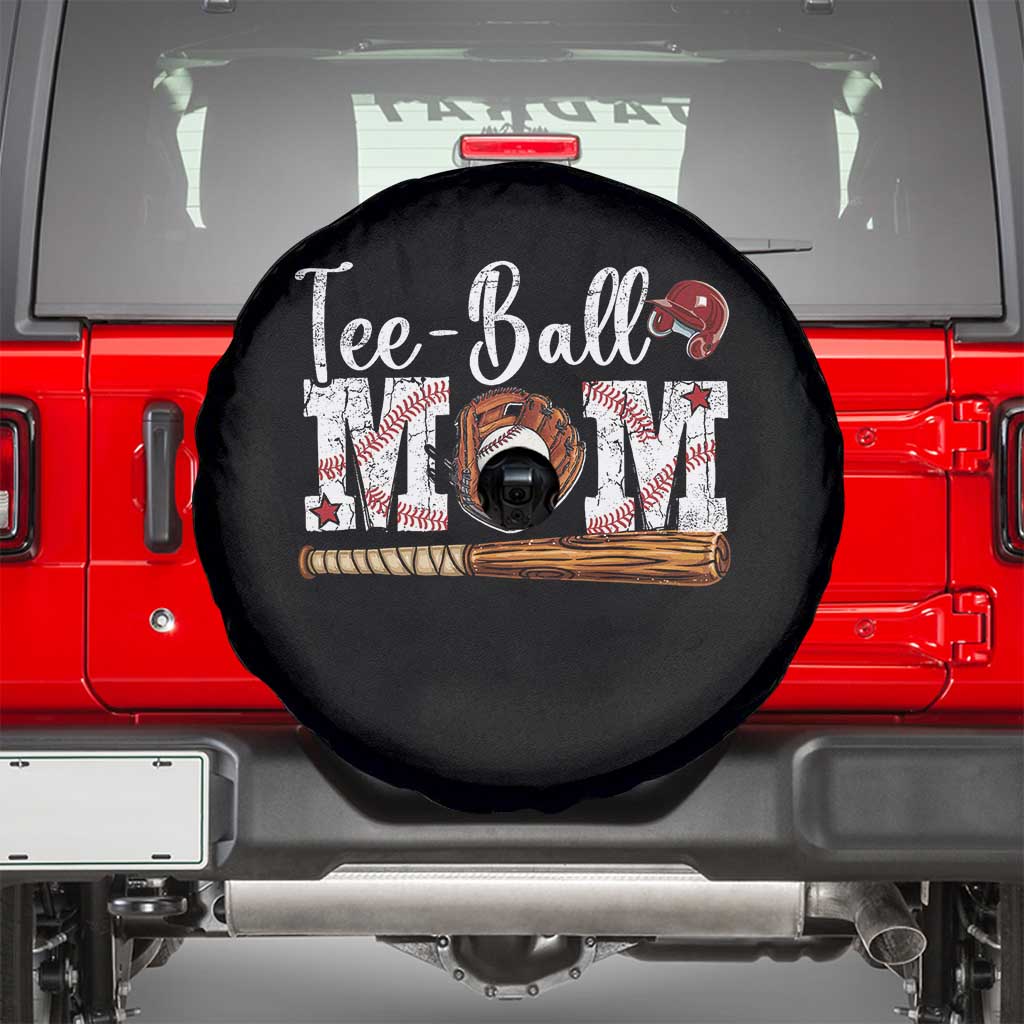 Baseball Mom Spare Tire Cover Tee Ball Mama Funny Mother's Day TS11 Black Print Your Wear