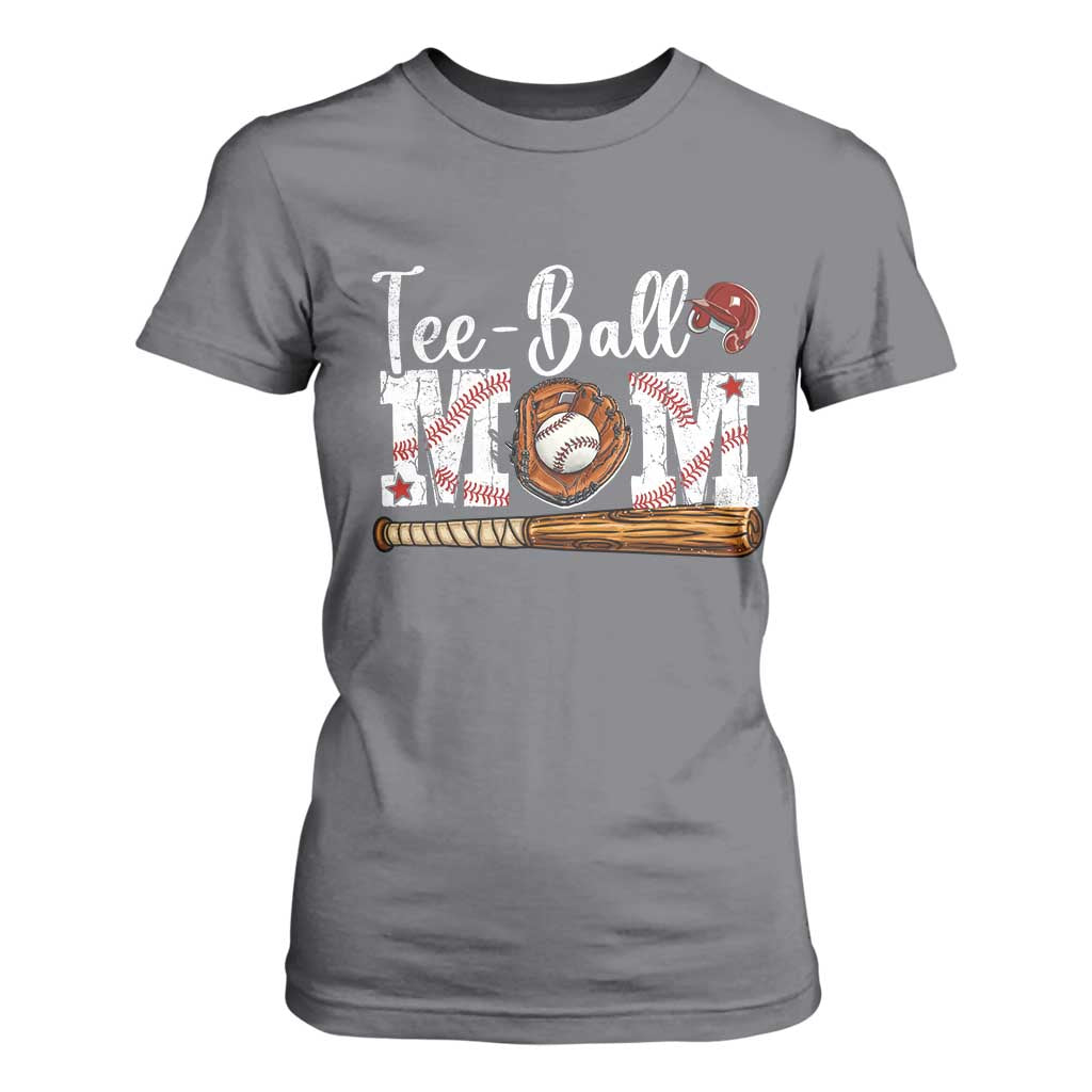 Baseball Mom T Shirt For Women Tee Ball Mama Funny Mother's Day TS11 Charcoal Print Your Wear
