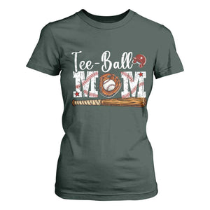 Baseball Mom T Shirt For Women Tee Ball Mama Funny Mother's Day TS11 Dark Forest Green Print Your Wear