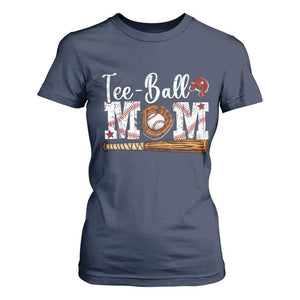 Baseball Mom T Shirt For Women Tee Ball Mama Funny Mother's Day TS11 Navy Print Your Wear