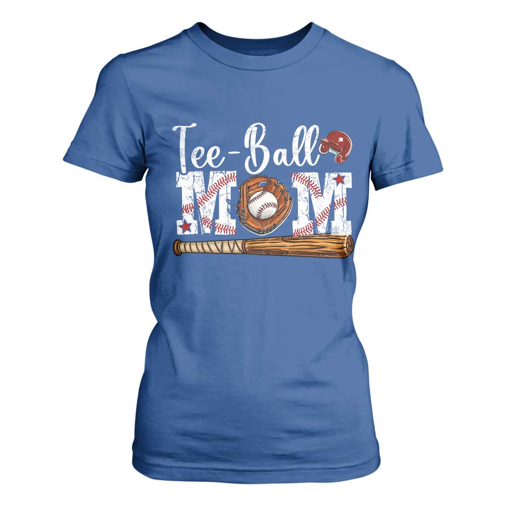 Baseball Mom T Shirt For Women Tee Ball Mama Funny Mother's Day TS11 Royal Blue Print Your Wear