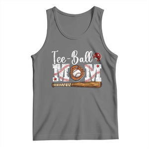 Baseball Mom Tank Top Tee Ball Mama Funny Mother's Day TS11 Black Heather Print Your Wear