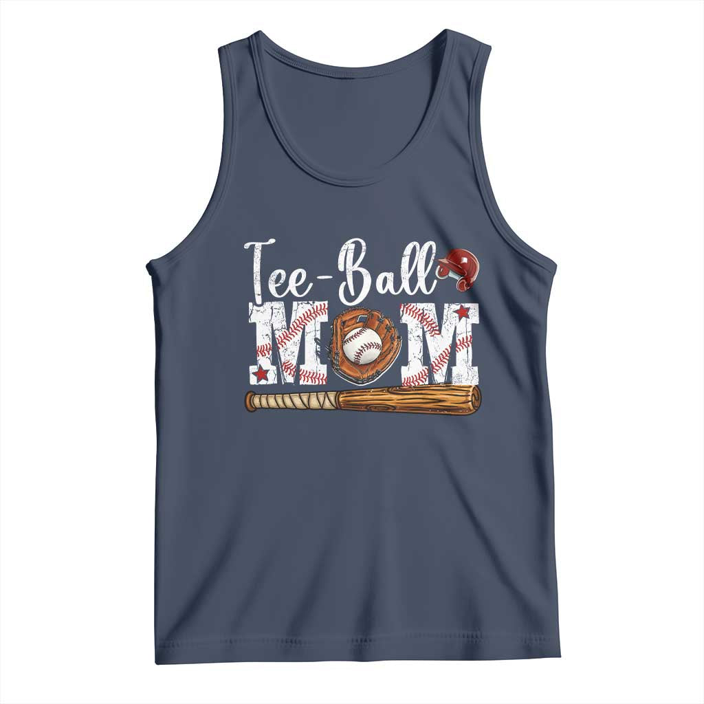 Baseball Mom Tank Top Tee Ball Mama Funny Mother's Day TS11 Navy Print Your Wear