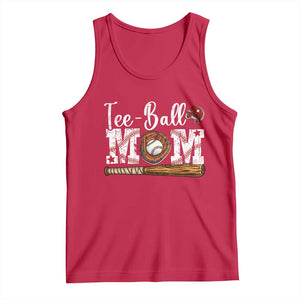 Baseball Mom Tank Top Tee Ball Mama Funny Mother's Day TS11 Red Print Your Wear