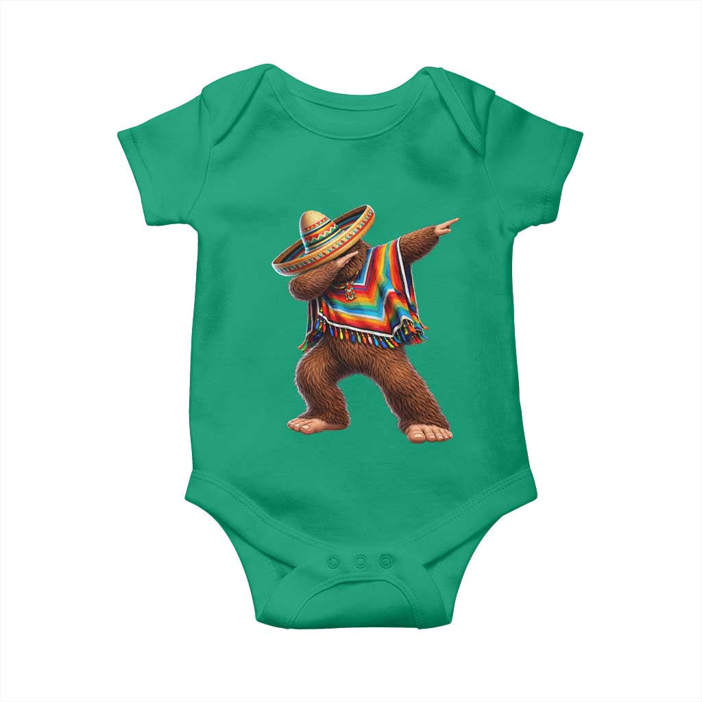 Mexican Bigfoot Dabbing Cinco de Mayo Funny Fiesta Baby Onesie TS11 Irish Green Print Your Wear