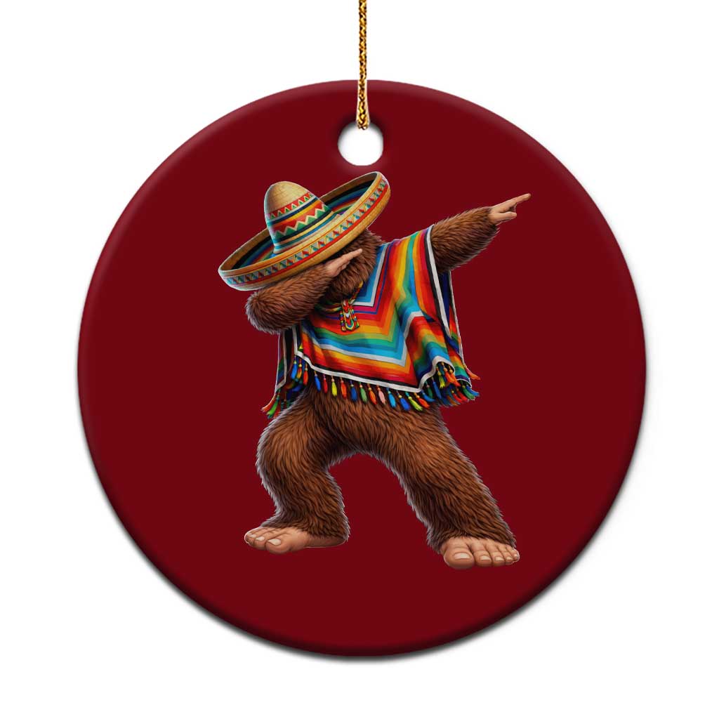 Mexican Bigfoot Dabbing Cinco de Mayo Funny Fiesta Ceramic Ornament TS11 1pc Red Print Your Wear