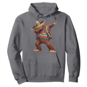 Mexican Bigfoot Dabbing Cinco de Mayo Funny Fiesta Hoodie TS11 Charcoal Print Your Wear