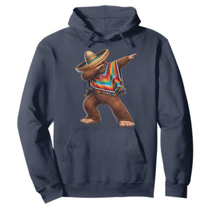 Mexican Bigfoot Dabbing Cinco de Mayo Funny Fiesta Hoodie TS11 Navy Print Your Wear