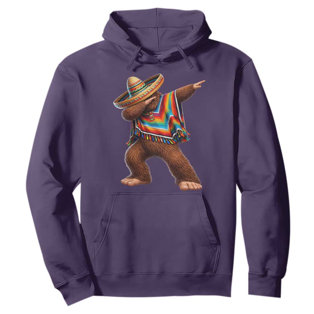 Mexican Bigfoot Dabbing Cinco de Mayo Funny Fiesta Hoodie TS11 Purple Print Your Wear