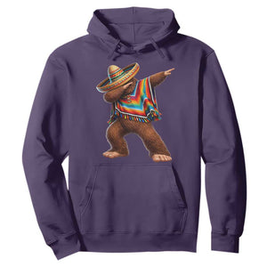 Mexican Bigfoot Dabbing Cinco de Mayo Funny Fiesta Hoodie TS11 Purple Print Your Wear