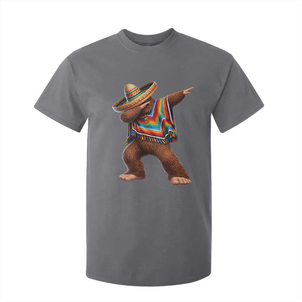 Mexican Bigfoot Dabbing Cinco de Mayo Funny Fiesta T Shirt For Kid TS11 Charcoal Print Your Wear