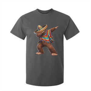 Mexican Bigfoot Dabbing Cinco de Mayo Funny Fiesta T Shirt For Kid TS11 Dark Heather Print Your Wear