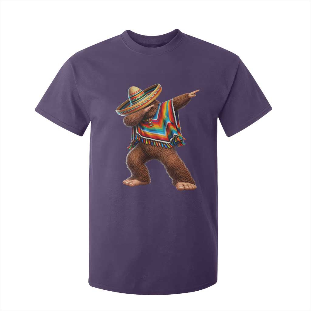 Mexican Bigfoot Dabbing Cinco de Mayo Funny Fiesta T Shirt For Kid TS11 Purple Print Your Wear