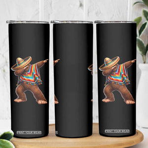 Mexican Bigfoot Dabbing Cinco de Mayo Funny Fiesta Skinny Tumbler TS11 Print Your Wear
