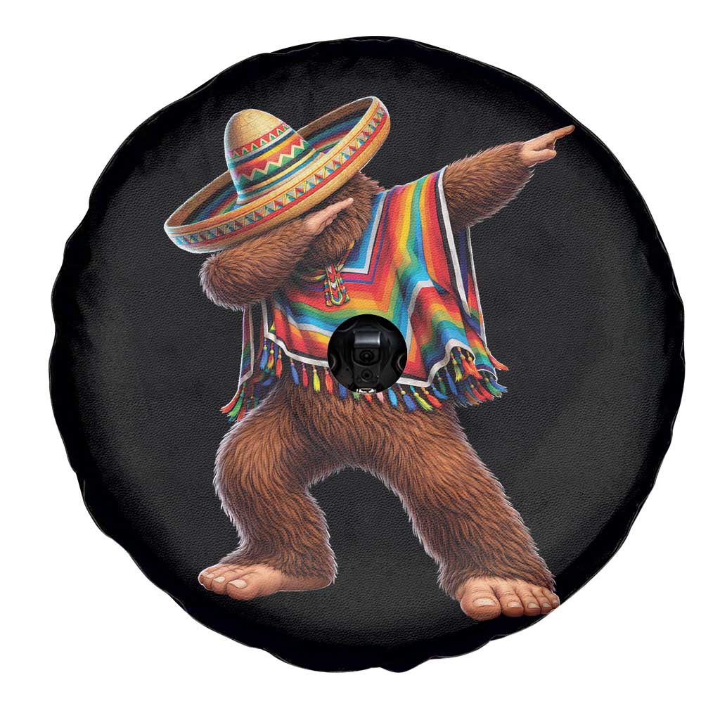 Mexican Bigfoot Dabbing Cinco de Mayo Funny Fiesta Spare Tire Cover TS11 Print Your Wear