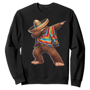 Mexican Bigfoot Dabbing Cinco de Mayo Funny Fiesta Sweatshirt TS11 Black Print Your Wear