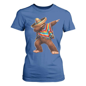Mexican Bigfoot Dabbing Cinco de Mayo Funny Fiesta T Shirt For Women TS11 Royal Blue Print Your Wear