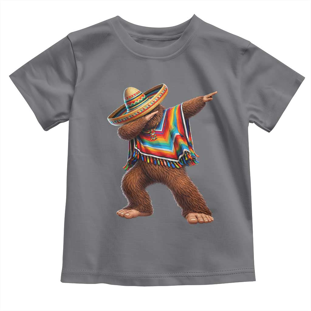 Mexican Bigfoot Dabbing Cinco de Mayo Funny Fiesta Toddler T Shirt TS11 Charcoal Print Your Wear