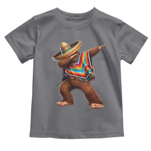 Mexican Bigfoot Dabbing Cinco de Mayo Funny Fiesta Toddler T Shirt TS11 Charcoal Print Your Wear