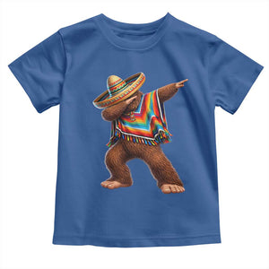 Mexican Bigfoot Dabbing Cinco de Mayo Funny Fiesta Toddler T Shirt TS11 Royal Blue Print Your Wear