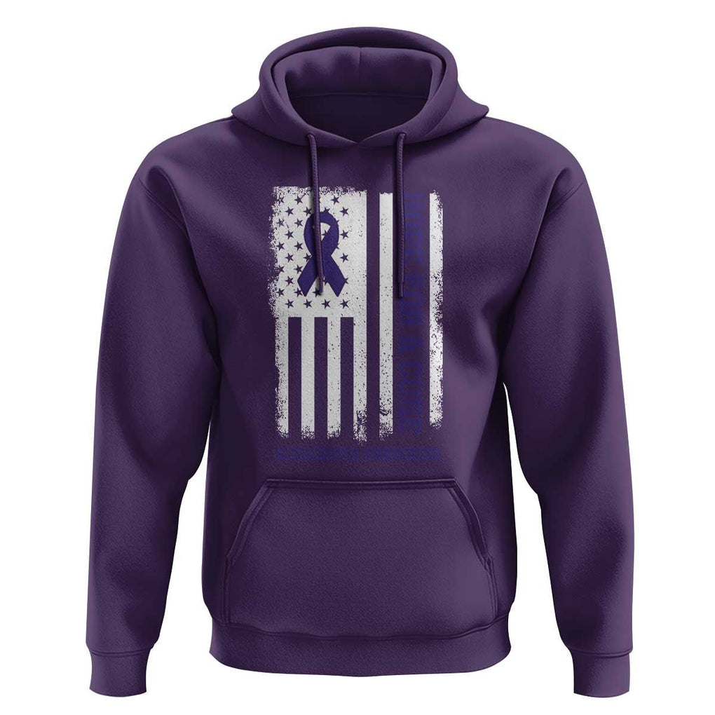 Alzheimer's Awareness Hoodie Hope For A Cure Alzheimer's Supporter TS11 Purple Print Your Wear