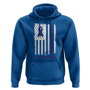 Alzheimer's Awareness Hoodie Hope For A Cure Alzheimer's Supporter TS11 Royal Blue Print Your Wear