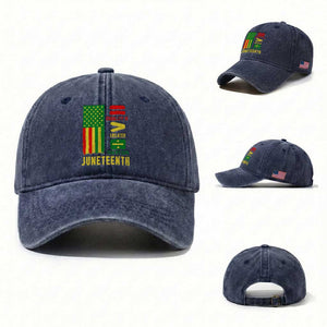 Juneteenth Equality Is Greater Than Division Washed Cotton Baseball Cap Juneteenth American Flag
