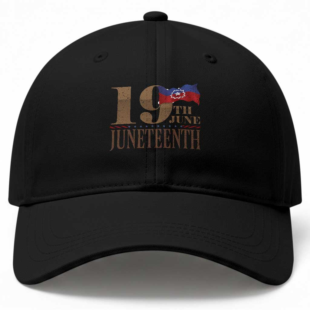 19th June Juneteenth Freedom Day Baseball Cap Juneteenth Flag