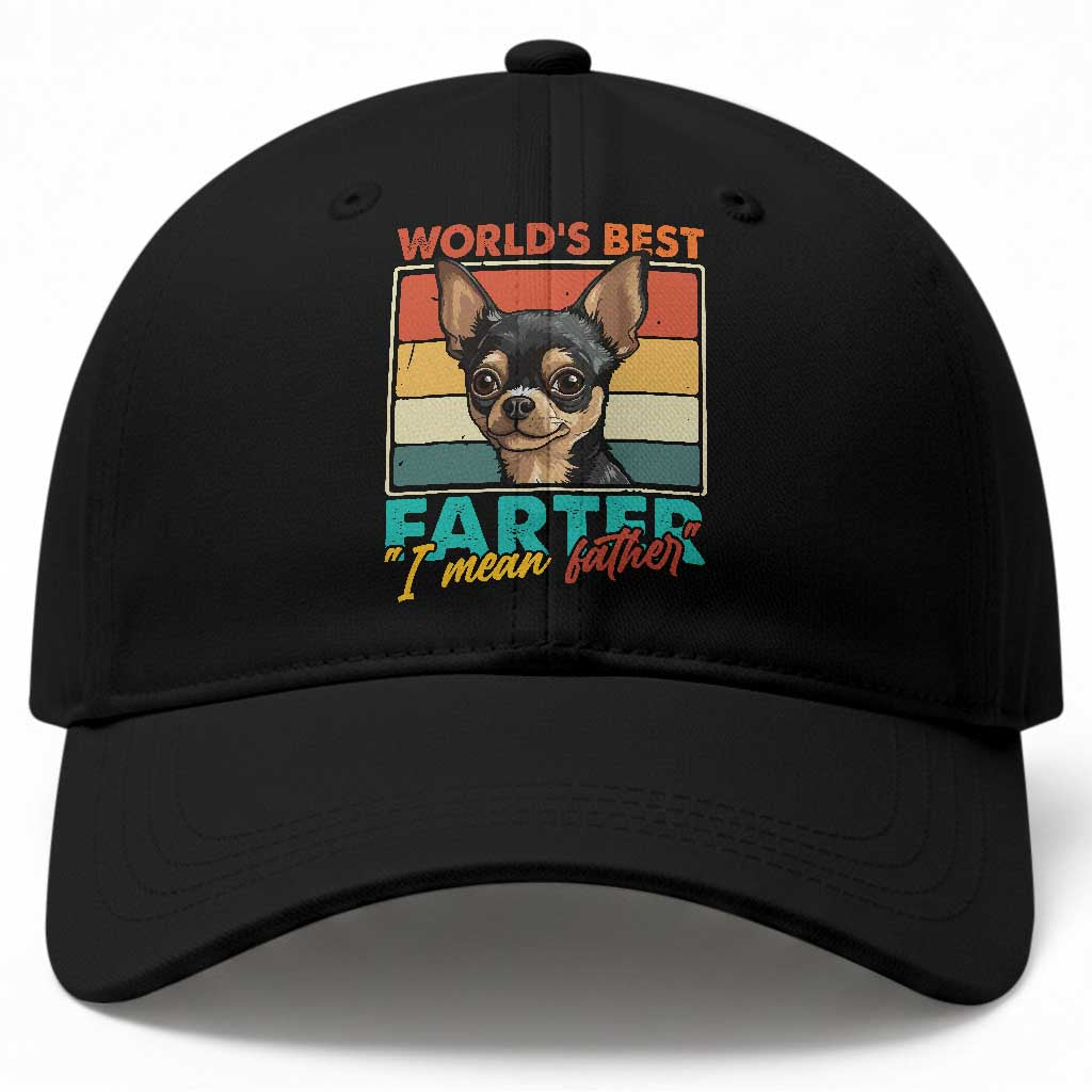 Funny World's Best Farter I Mean Father Baseball Cap Dog Dad TS11 Print Your Wear