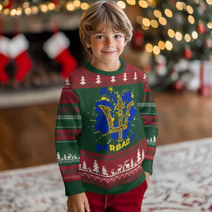 Proud Barbados Bajan Barbadian Flag Roots Knit Sweatshirt TS11 Christmas Print Your Wear