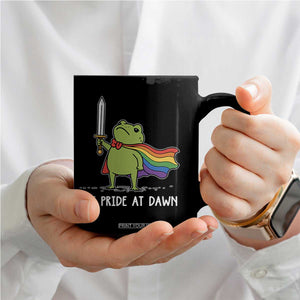 We Pride At Dawn Coffee Mug Funny LGBT Frog Rainbow Pride Month TS11 Print Your Wear