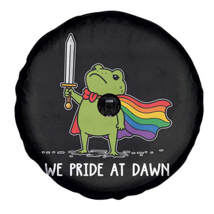We Pride At Dawn Spare Tire Cover Funny LGBT Frog Rainbow Pride Month TS11 Print Your Wear