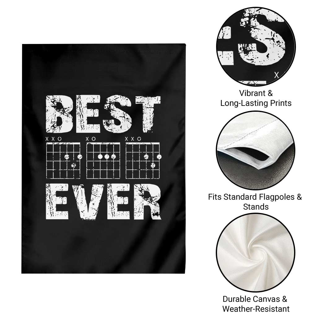 Guitar Father Garden Flag Funny Best Dad Ever D A D Chord Gifts Guitarist Papa TS11 Print Your Wear