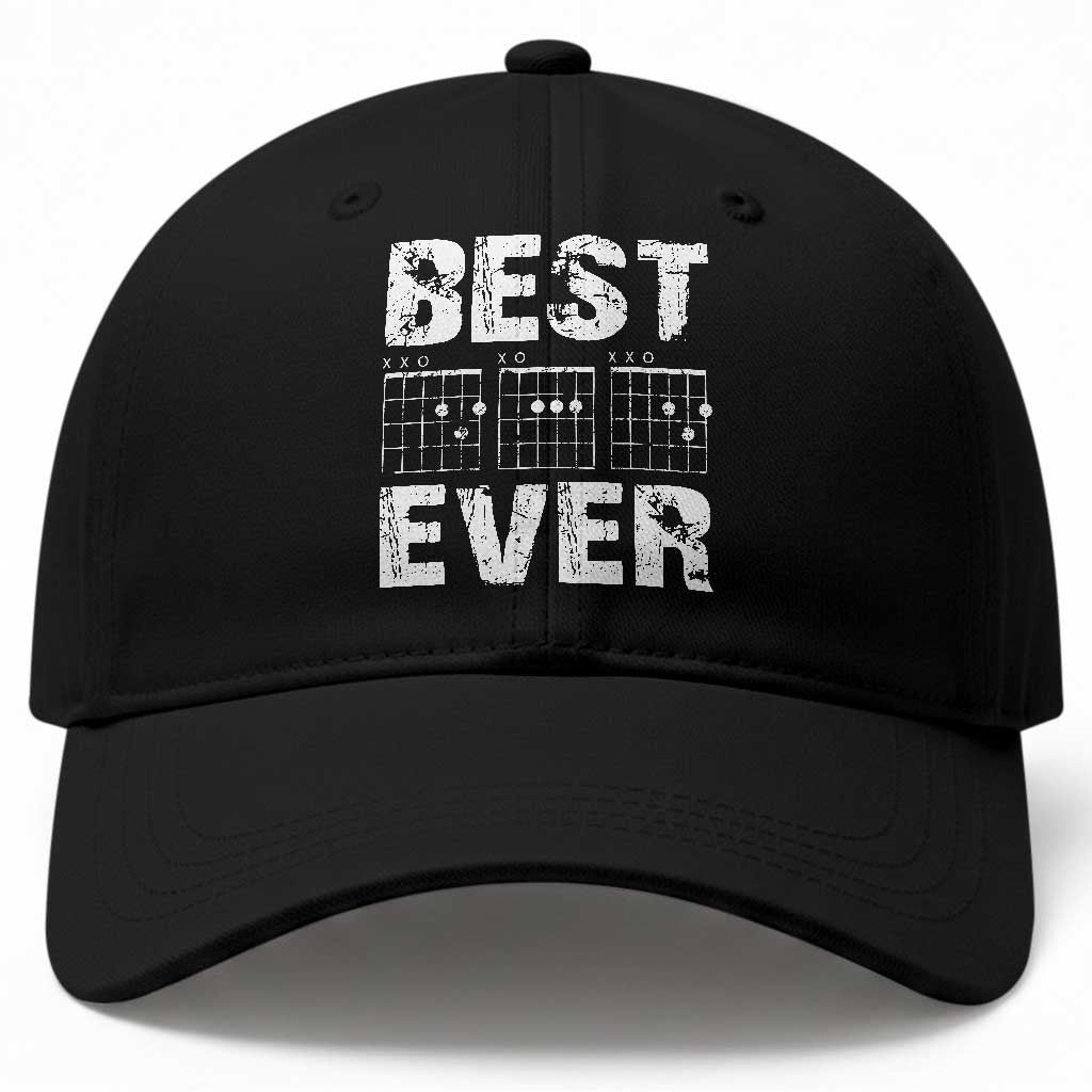 Guitar Father Baseball Cap Funny Best Dad Ever D A D Chord Gifts Guitarist Papa TS11 Print Your Wear