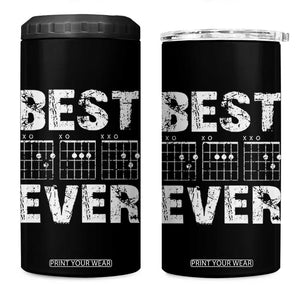 Guitar Father 4 in 1 Can Cooler Tumbler Funny Best Dad Ever D A D Chord Gifts Guitarist Papa TS11 One Size: 16 oz Black Print Your Wear
