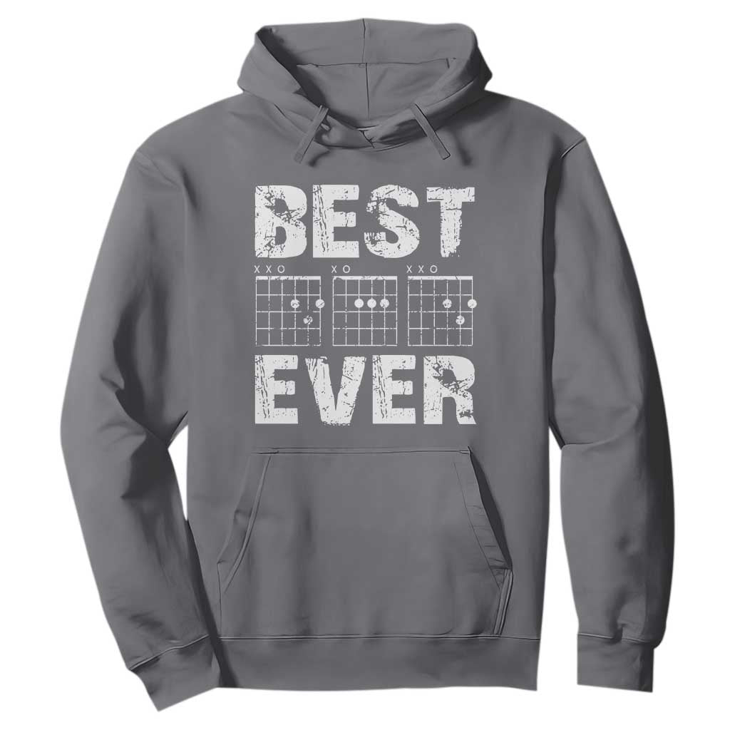 Guitar Father Hoodie Funny Best Dad Ever D A D Chord Gifts Guitarist Papa TS11 Charcoal Print Your Wear