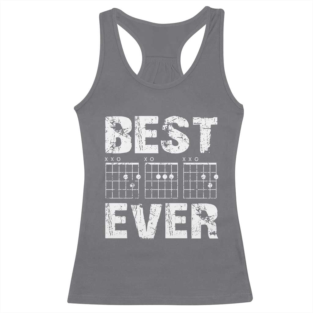 Guitar Father Racerback Tank Top Funny Best Dad Ever D A D Chord Gifts Guitarist Papa TS11 Charcoal Print Your Wear