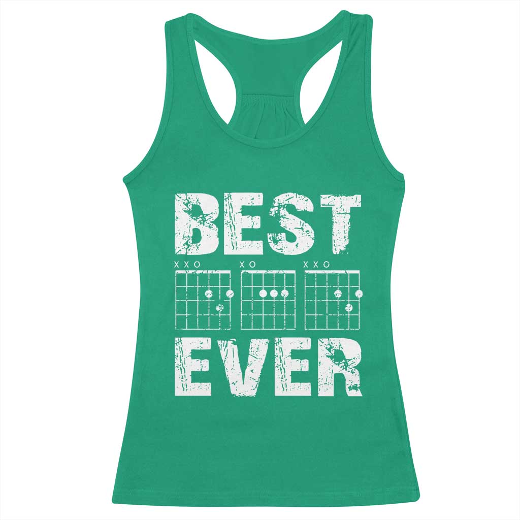 Guitar Father Racerback Tank Top Funny Best Dad Ever D A D Chord Gifts Guitarist Papa TS11 Irish Green Print Your Wear