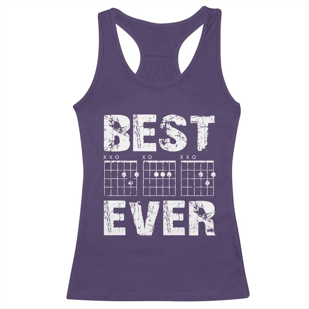 Guitar Father Racerback Tank Top Funny Best Dad Ever D A D Chord Gifts Guitarist Papa TS11 Purple Print Your Wear